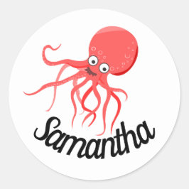 Gepersonaliseerde schattige sticker / zeehond clas