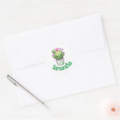 Gepersonaliseerde schattige sticker / zeehond clas (Envelop)