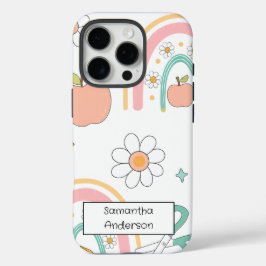 Gepersonaliseerde Schattige Terug naar school | Vo iPhone 16 Pro Hoesje