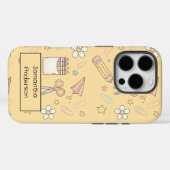 Gepersonaliseerde Schattige Terug naar school | Vo Case-Mate iPhone Case (Achterkant (horizontaal))