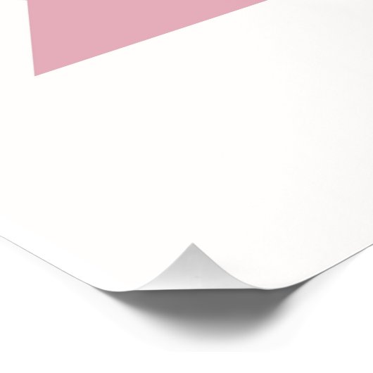 Gepersonaliseerde schattige zebra kwekerij perfect poster (Hoek)