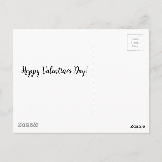 Gepersonaliseerde Schattige Zwart Wit Poot Print H Briefkaart (Achterkant)