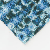 Gepersonaliseerde Schattigee Abstracte blues Fleece Deken (Hoek)