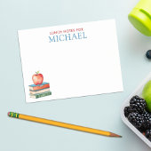 Gepersonaliseerde Schattigee Apple Kinder lunchbox Post-it® Notes