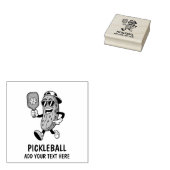 Gepersonaliseerde Schattigee augurk spelen Pickleb Rubberstempel (Gestempeld)