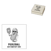 Gepersonaliseerde Schattigee augurk spelen Pickleb Rubberstempel (Gestempeld)