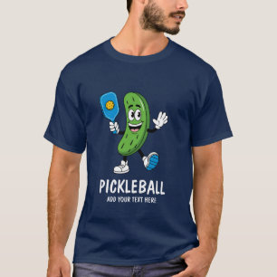 Gepersonaliseerde Schattigee augurk spelen Pickleb T-shirt