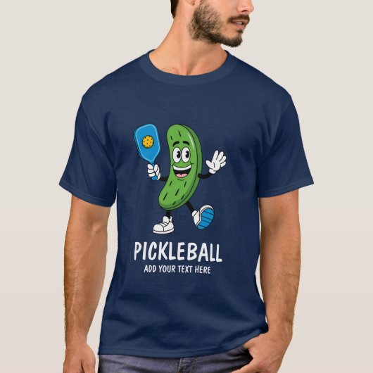 Gepersonaliseerde Schattigee augurk spelen Pickleb T-shirt (Voorkant)