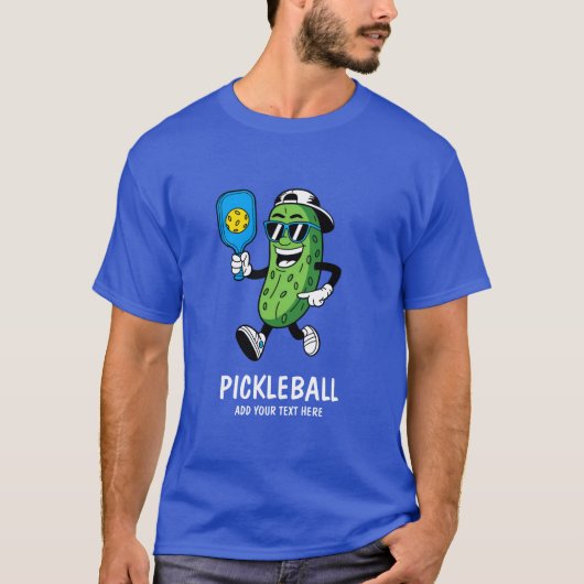 Gepersonaliseerde Schattigee augurk spelen Pickleb T-shirt (Voorkant)