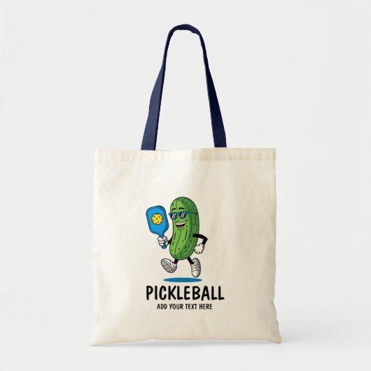Gepersonaliseerde Schattigee augurk spelen Pickleb Tote Bag (Voorkant)