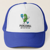 Gepersonaliseerde Schattigee augurk spelen Pickleb Trucker Pet (Voorkant)