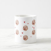 Gepersonaliseerde Schattigee Baby Face 1 foto Mok (Center)