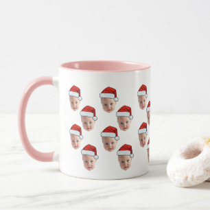 Gepersonaliseerde Schattigee Baby Face Santa Hat K Mok
