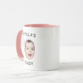 Gepersonaliseerde Schattigee Baby Gezicht Foto Vad Mok (Voorkant links)