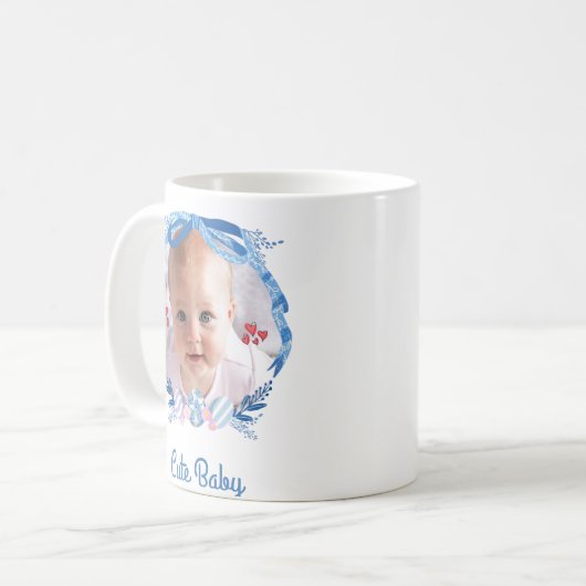 Gepersonaliseerde Schattigee Baby | Modern | Koffiemok (Voorkant links)