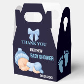 Gepersonaliseerde Schattigee Baby shower gunstboxe Bedankdoosjes (Geopend)