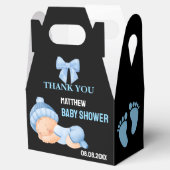 Gepersonaliseerde Schattigee Baby shower gunstboxe Bedankdoosjes (Geopend)