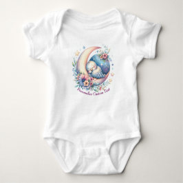 Gepersonaliseerde Schattigee Baby-vogel slapen op  Romper