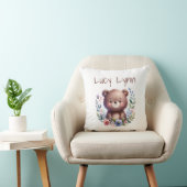 Gepersonaliseerde Schattigee Beer Cub Nursery Wall Kussen (Stoel)