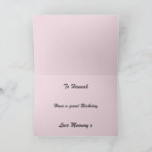 Gepersonaliseerde Schattigee Beer Verjaardag Kaart (Binnen)