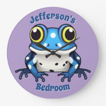 Gepersonaliseerde Schattigee Blauwe Polka Dot Muur