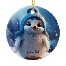 Gepersonaliseerde Schattigee Blue Penguin aangepas