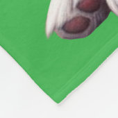 Gepersonaliseerde Schattigee Border Collie Puppy Fleece Deken (Hoek)