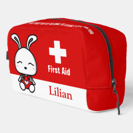 Gepersonaliseerde Schattigee Bunny Eerste Hulp Kit Toilettasje