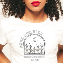 Gepersonaliseerde Schattigee Camping Bachelorette 