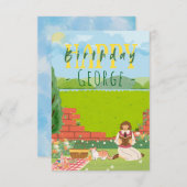 Gepersonaliseerde Schattigee Cat-Tage Picknick Ver (Voorkant / Achterkant)