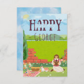 Gepersonaliseerde Schattigee Cat-Tage Picknick Ver (Voorkant / Achterkant)