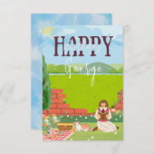 Gepersonaliseerde Schattigee Cat-Tage Picknick Ver (Voorkant / Achterkant)