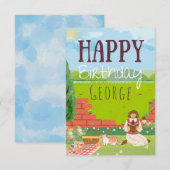 Gepersonaliseerde Schattigee Cat-Tage Picknick Ver (Voorkant / Achterkant)