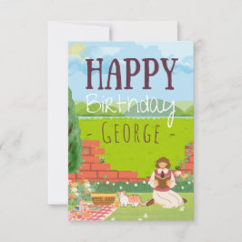 Gepersonaliseerde Schattigee Cat-Tage Picknick Ver