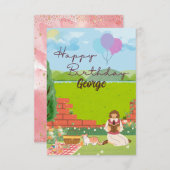 Gepersonaliseerde Schattigee Cat-Tage Picknick Ver (Voorkant / Achterkant)