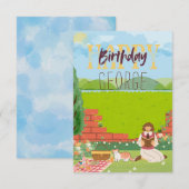 Gepersonaliseerde Schattigee Cat-Tage Picknick Ver (Voorkant / Achterkant)