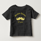 Gepersonaliseerde Schattigee Chartreuse snor Kinder Shirts (Voorkant)