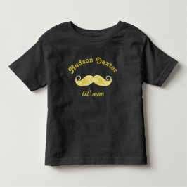 Gepersonaliseerde Schattigee Chartreuse snor Kinder Shirts