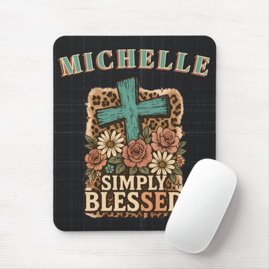 Gepersonaliseerde Schattigee Christelijk gewoon ge Muismat (Met muis)