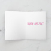 Gepersonaliseerde Schattigee Dancing Sheep Roze Ve Bedankkaart (Binnen)