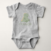 Gepersonaliseerde Schattigee Dinosaurus Baby Bodys