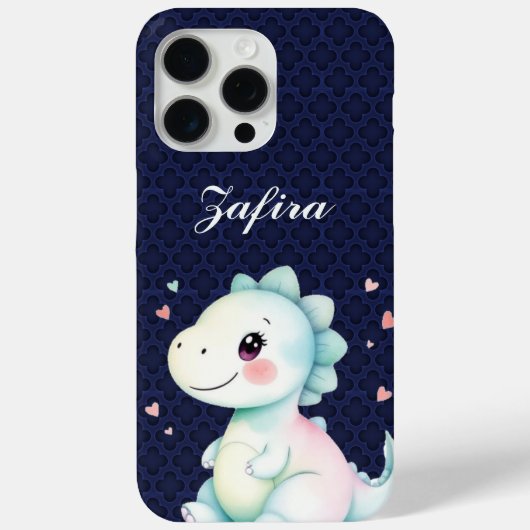 Gepersonaliseerde Schattigee Dinosaurus iPhone cas Case-Mate iPhone Case (Achterkant)