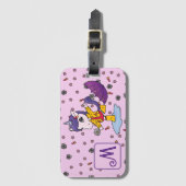 Gepersonaliseerde Schattigee & Eenvoudige Roze Een Bagagelabel (Voorkant (verticaal))
