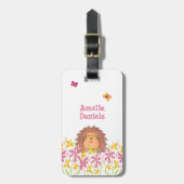Gepersonaliseerde Schattigee egel Bagagelabel (Voorkant verticaal)