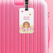 Gepersonaliseerde Schattigee egel Bagagelabel