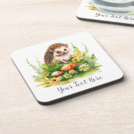 Gepersonaliseerde Schattigee egel Bier Onderzetter