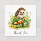 Gepersonaliseerde Schattigee egel Informatiekaartje (Voorkant)