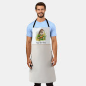 Gepersonaliseerde Schattigee egel Schort (Gedragen)