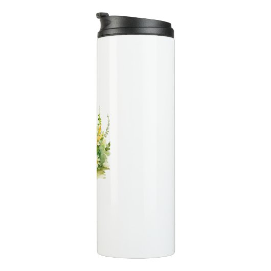 Gepersonaliseerde Schattigee egel Thermosbeker (Geroteerd rechts)