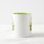 Gepersonaliseerde Schattigee egel Tweekleurige Koffiemok (Center)